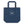 Laden Sie das Bild in den Galerie-Viewer, Blue Denim Tote Bag mit Logo Poppi & Peaseblossom, flach liegend, von vorne