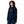 Laden Sie das Bild in den Galerie-Viewer, Frau in blauem Hoddie mit Fahrradaufdruck von vorne