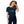 Laden Sie das Bild in den Galerie-Viewer, Frau mit Poppi& Streetwear T-Shirt in Blau