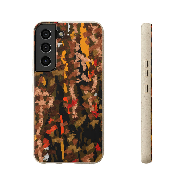 Biodegradable smartphone case, Abstract Brown