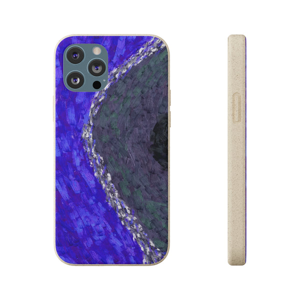 Smartphone-Hülle, biologisch abbaubar, Coral Dark Blue