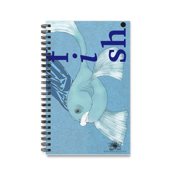 Spiral Notebook Blue Fish