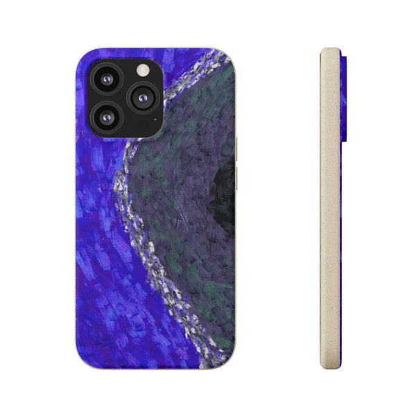 Smartphone-Hülle, biologisch abbaubar, Coral Dark Blue