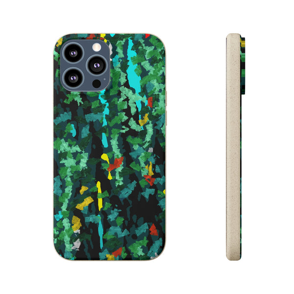 Smartphone case, biodegradable, Abstract Green