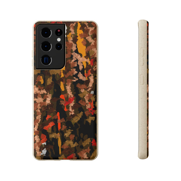 Biodegradable smartphone case, Abstract Brown