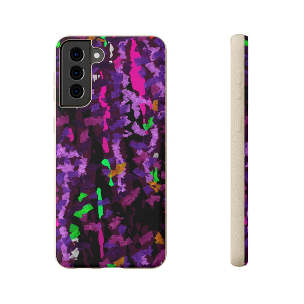 Biodegradable smartphone case, Abstract Purple