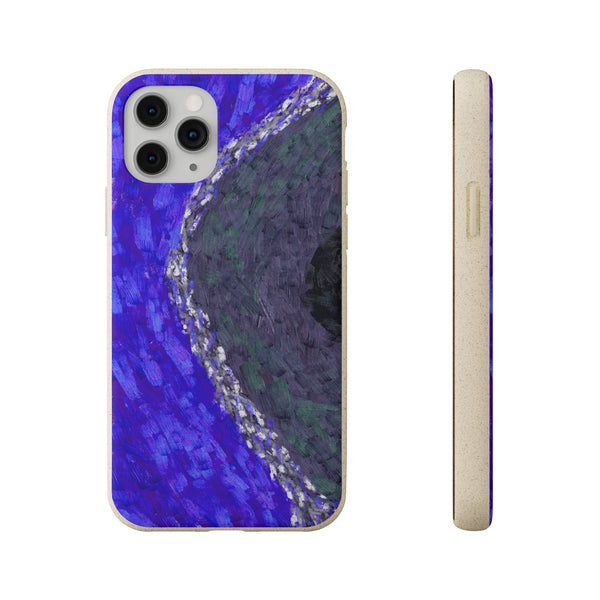 Smartphone-Hülle, biologisch abbaubar, Coral Dark Blue