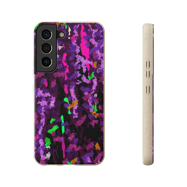 Biodegradable smartphone case, Abstract Purple