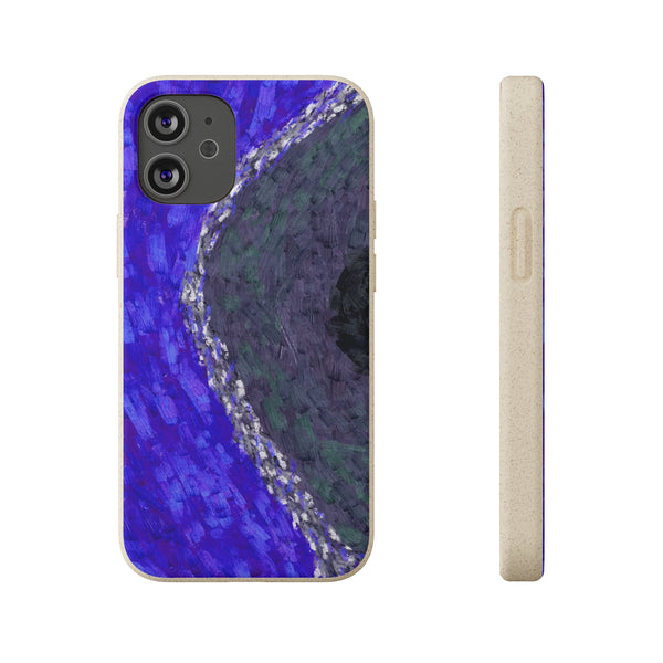 Smartphone-Hülle, biologisch abbaubar, Coral Dark Blue