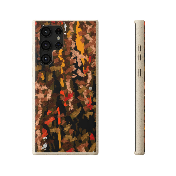 Biodegradable smartphone case, Abstract Brown