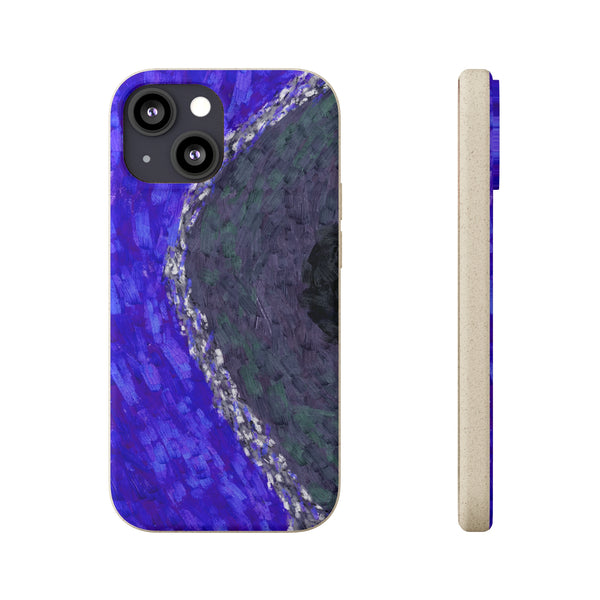 Smartphone-Hülle, biologisch abbaubar, Coral Dark Blue