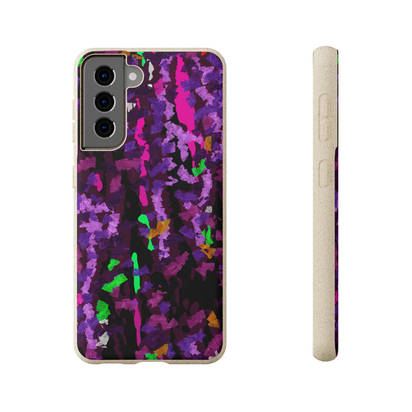 Biodegradable smartphone case, Abstract Purple