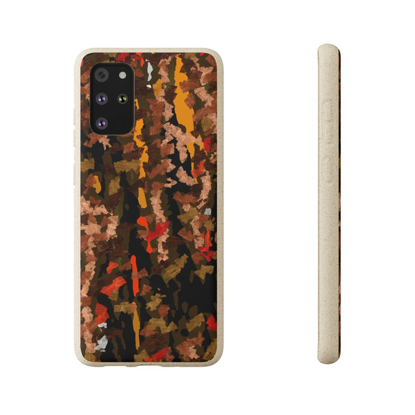 Biodegradable smartphone case, Abstract Brown