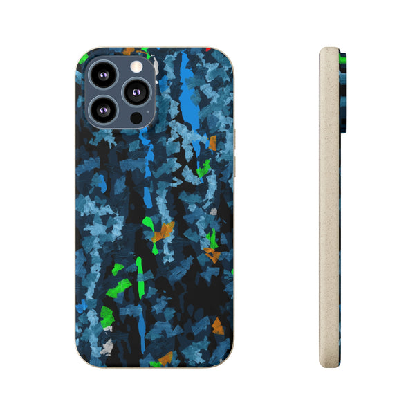 Smartphone case, biodegradable, Abstract Blue