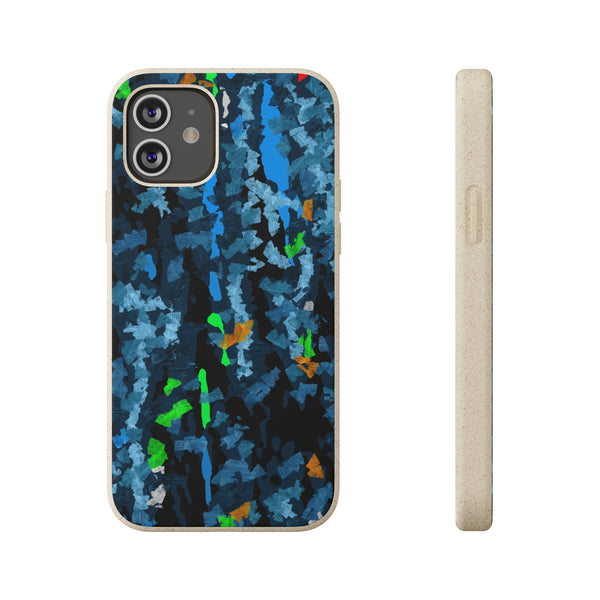 Smartphone case, biodegradable, Abstract Blue