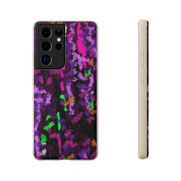 Biodegradable smartphone case, Abstract Purple