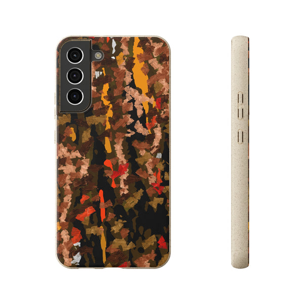 Biodegradable smartphone case, Abstract Brown