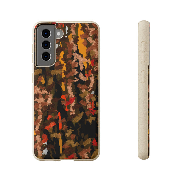 Biodegradable smartphone case, Abstract Brown