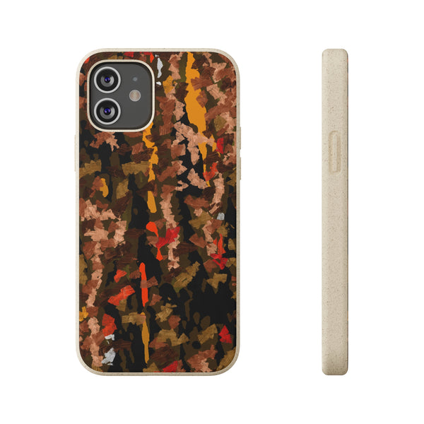 Biodegradable smartphone case, Abstract Brown