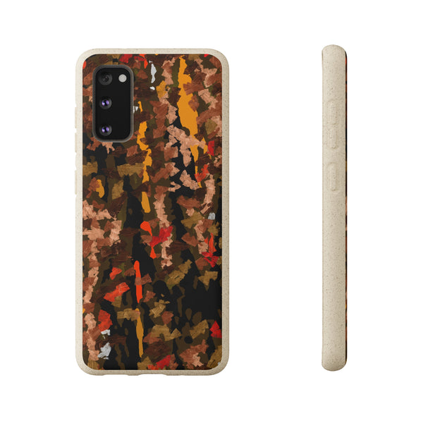 Biodegradable smartphone case, Abstract Brown