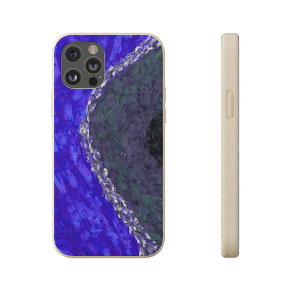 Smartphone-Hülle, biologisch abbaubar, Coral Dark Blue