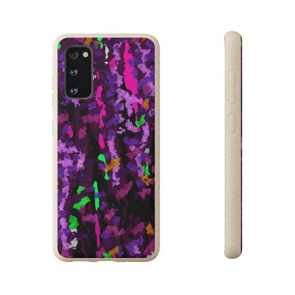 Biodegradable smartphone case, Abstract Purple