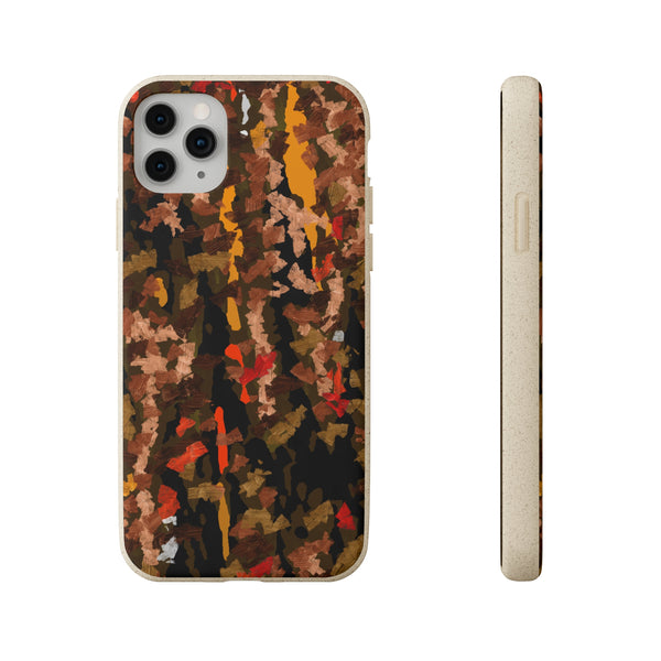 Biodegradable smartphone case, Abstract Brown