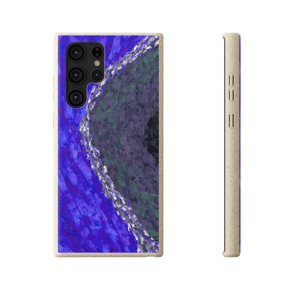 Smartphone-Hülle, biologisch abbaubar, Coral Dark Blue