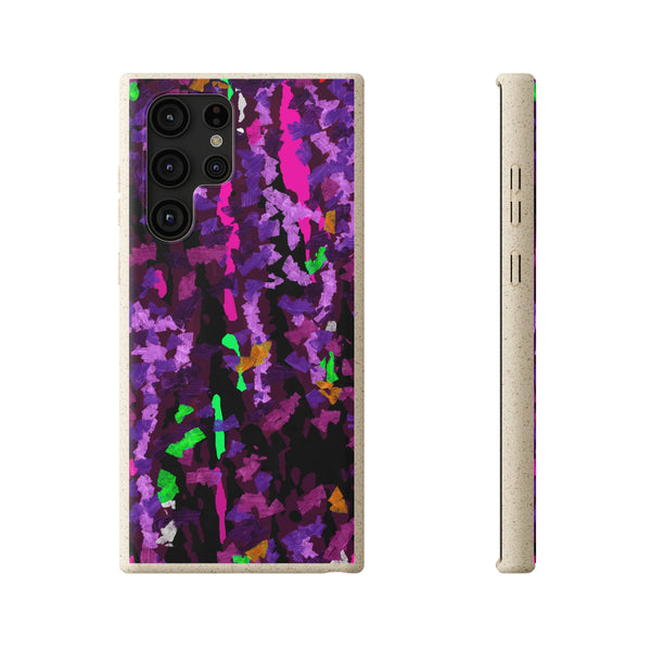 Biodegradable smartphone case, Abstract Purple