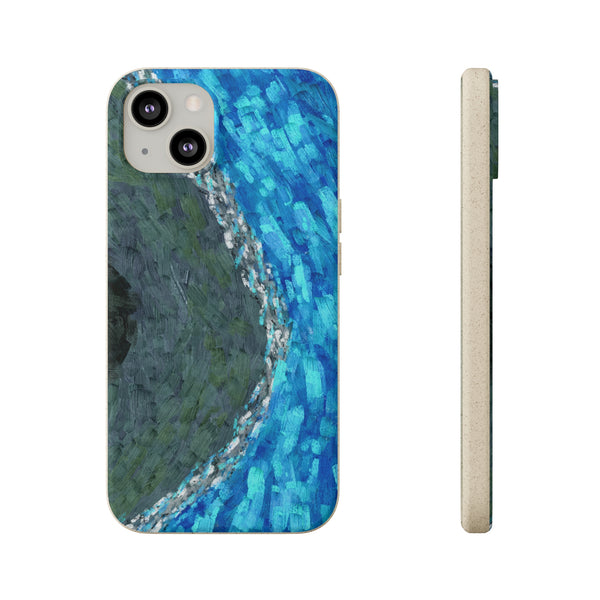 Smartphone-Hülle, biologisch abbaubar, Coral Blue