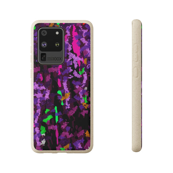 Biodegradable smartphone case, Abstract Purple