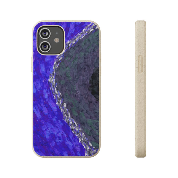 Smartphone-Hülle, biologisch abbaubar, Coral Dark Blue