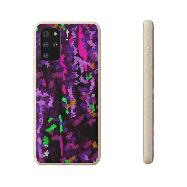 Biodegradable smartphone case, Abstract Purple