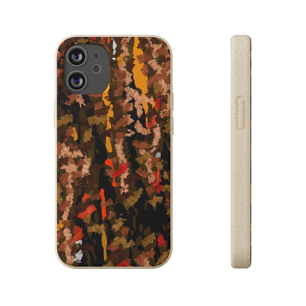 Biodegradable smartphone case, Abstract Brown