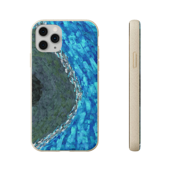 Smartphone-Hülle, biologisch abbaubar, Coral Blue
