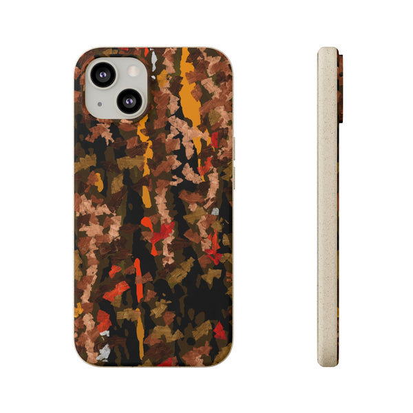 Biodegradable smartphone case, Abstract Brown