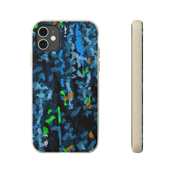 Smartphone case, biodegradable, Abstract Blue