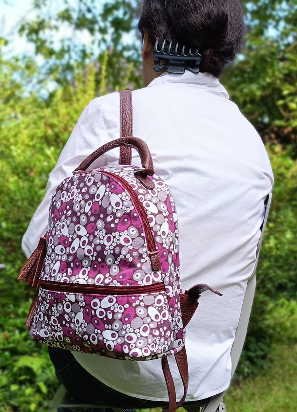 Backpack Rucksack Melted Bubbles Grey
