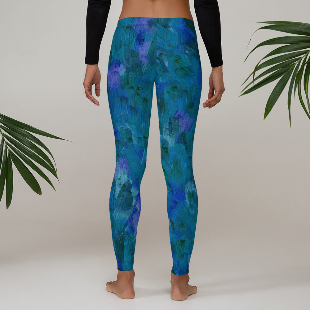 Soft and stretchy leggings are comfy and excellent for relaxing. With an  artsy print on them they are definitely an eye-catcher. – Poppi &  Peaseblossom Art Studio & Gift Shop